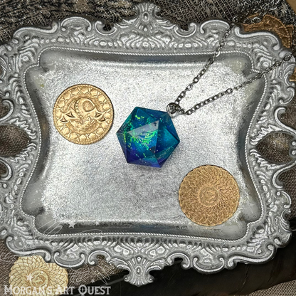 Resin Dice Necklace