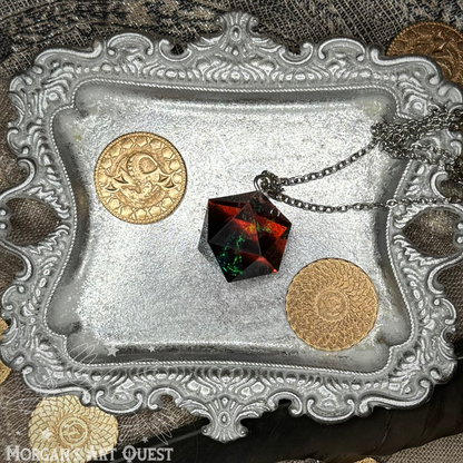 Resin Dice Necklace