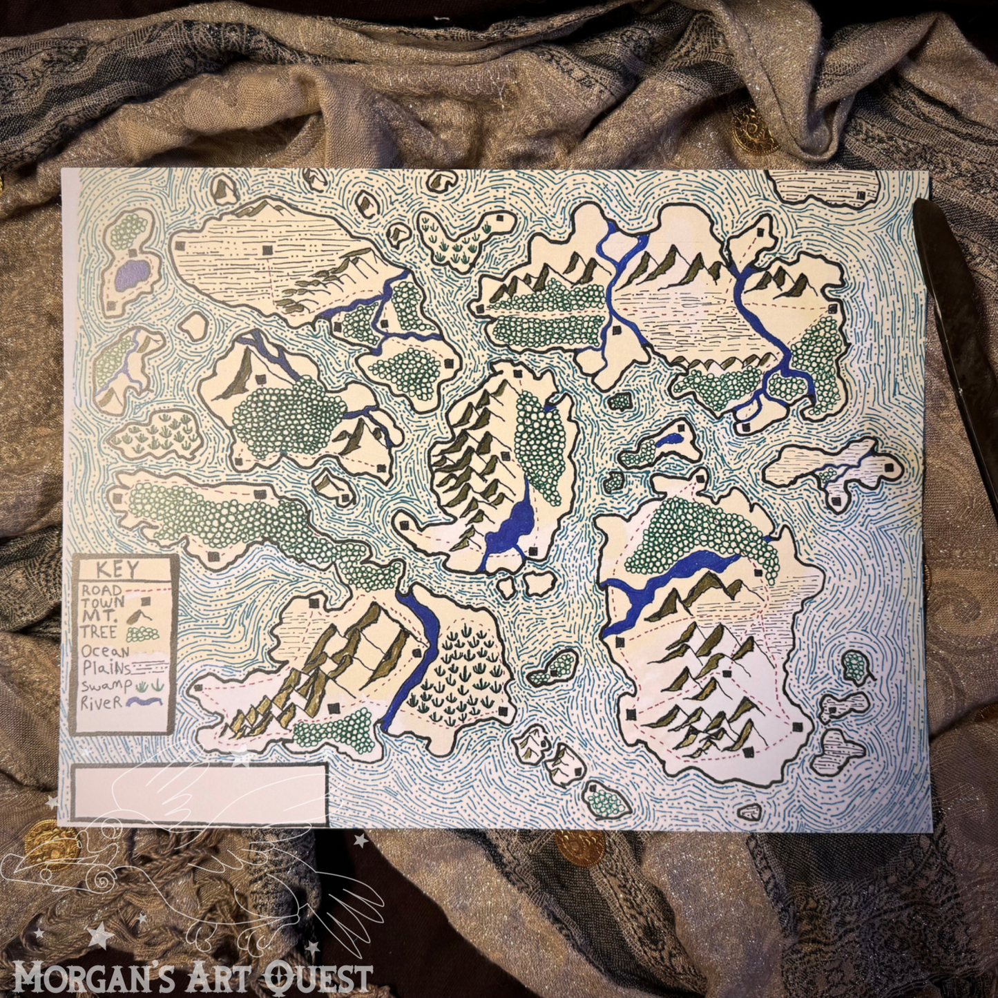 Island Map Print