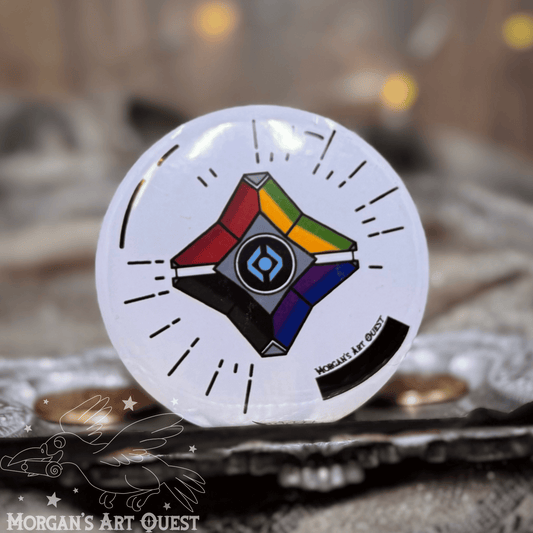 Pride Ghost Button Pin