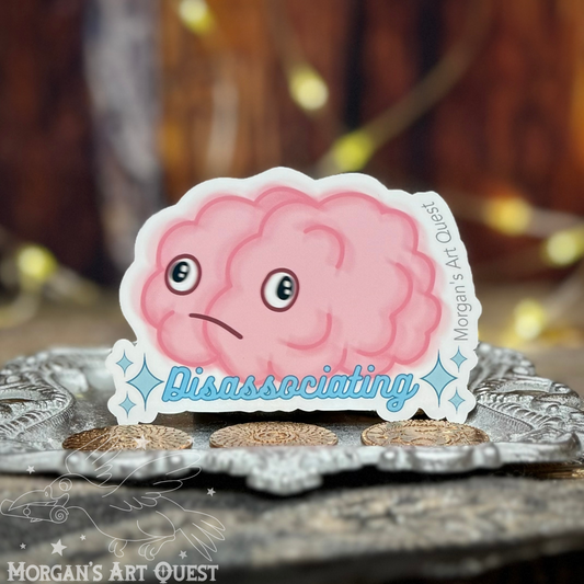 Disassociating Brain Sticker