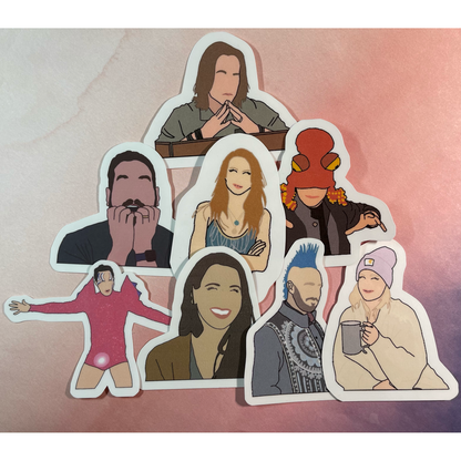 Critical Role Players Stickers - Morgan's Art Quest